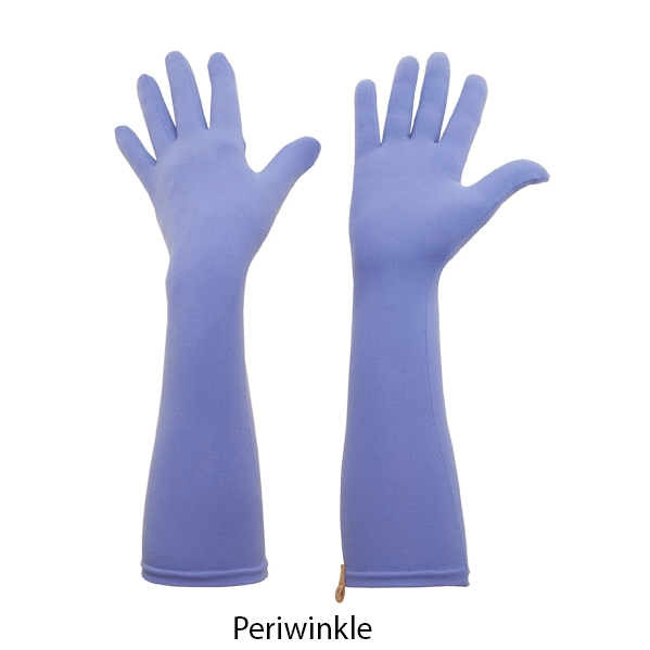 2 Pair Cotton Full Hand Gloves Sun Protection Gloves for Women Skin Colour