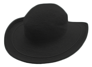 C3 Cotton Crochet Hat-Black