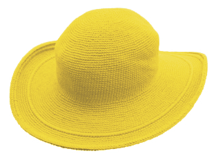 C3 Cotton Crochet Hat-Sunflower Yellow