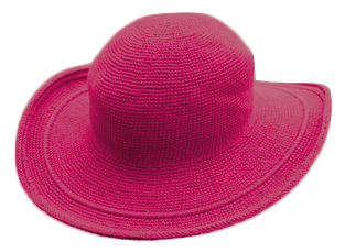 C3 Cotton Crochet Hat-Fuchsia Pink