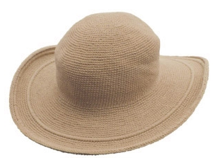 C3 Cotton Crochet Hat-Tan